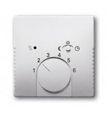 Плата центральная (накладка) для механизма терморегулятора (термостата) 1095 U, 1096 U, серия pur/сталь  1710-0-3756   2CKA001710A3756  ABB