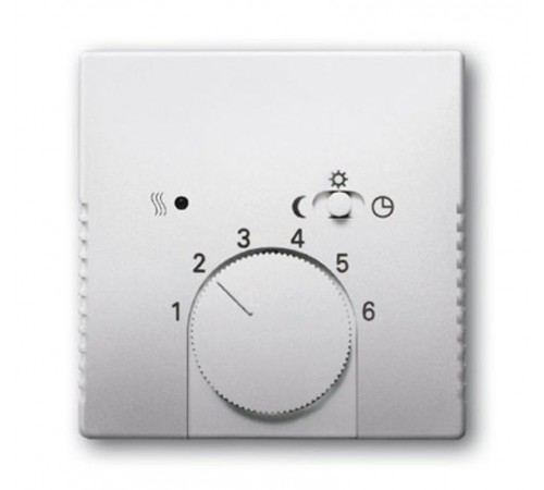 Плата центральная (накладка) для механизма терморегулятора (термостата) 1095 U, 1096 U, серия pur/сталь  1710-0-3756   2CKA001710A3756  ABB