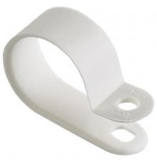 Скоба крепежная 20мм нейлоновая белая (50шт)  USK11-20-050-K01  IEK