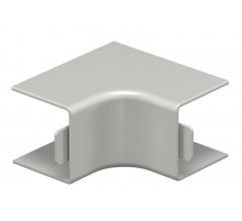 Крышка внутреннего угла кабельного канала WDK 25x25 мм (ПВХ,серый) (WDK HI25025GR)  6158250  OBO Bettermann