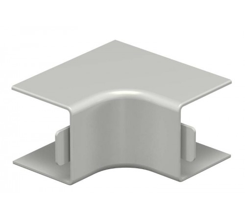 Крышка внутреннего угла кабельного канала WDK 25x25 мм (ПВХ,серый) (WDK HI25025GR)  6158250  OBO Bettermann