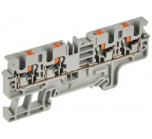 Колодка клеммная CP-MC 4 вывода 4мм2 серая  YCT22-00-4-K03-004  IEK