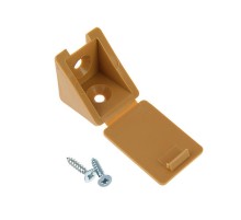 Мебельный уголок с шурупом - бук (4 шт) - пакет   108983  Tech-KREP