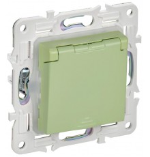 SKANDY Розетка з/к/ш кр. 16А IP44 SK-R11M мятный  SK-R16-16-44-K06  IEK