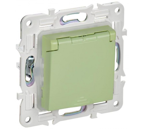SKANDY Розетка з/к/ш кр. 16А IP44 SK-R11M мятный  SK-R16-16-44-K06  IEK