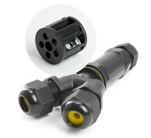 Соединитель-коннектор для проводов трехконтактный, водонепроницаемый, LD522/LD529  49187  STEKKER