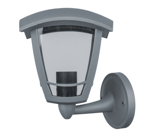 Светильник садово-парковый NOF-P01-GR-IP44-E27 (4 грани серый)  80458   Navigator