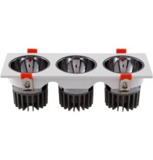 Светильник светодиодный CDL-250-S 3X10Вт 3000К 24° белый  62019DEK  DEKraft