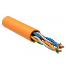 Витая пара U/UTP 5E 24AWG 4PR LSZH 1м оран. 305м РФ  BC1-C5E04-127-305-R-G  GENERICA