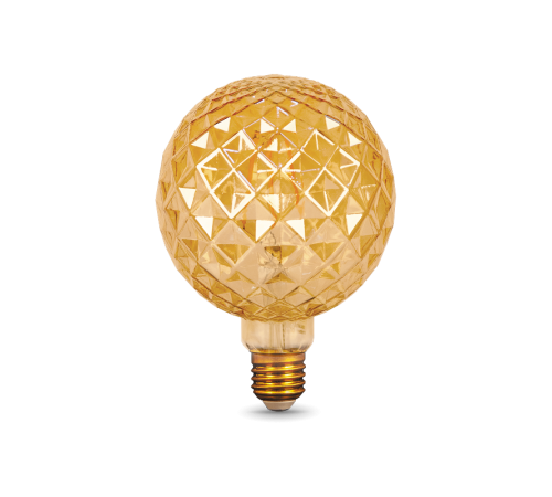 Лампа светодиодная   Filament G120 4W 380lm 2400К Е27 golden Carat LED 1/20  105802004  Gauss