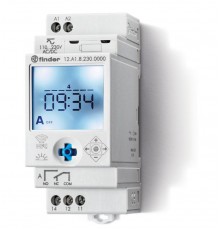 Реле времени цифровое недельное ASTRO; монтаж на рейку 35мм; 1СO 16A; питание 110...230B AC/DC; NFC; ширина 35мм  12A182300000  Finder