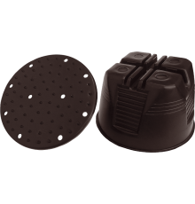 Держатель проводника круглого 8-10 мм для плоской мембранной кровли, пластик91052-1Ezetek