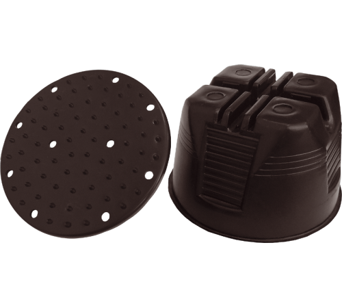 Держатель проводника круглого 8-10 мм для плоской мембранной кровли, пластик91052-1Ezetek