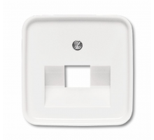 Плата центр. (накладка) для 1-постовой телекоммуникационной розетки 0213, 0216, серия Reflex SI, цвет альп. белый  1753-0-8394   2CKA001753A8394  A