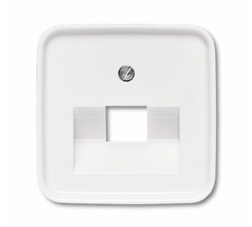 Плата центр. (накладка) для 1-постовой телекоммуникационной розетки 0213, 0216, серия Reflex SI, цвет альп. белый  1753-0-8394   2CKA001753A8394  A