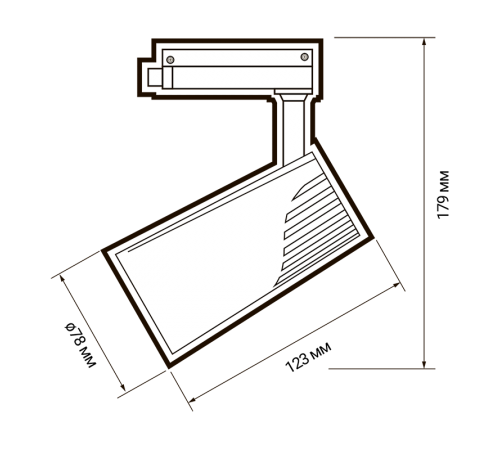 Светильник светодиодный трековый однофазный PTR 1725 25w 4000K 24° WH (белый) IP40  .5026148 Jazzway