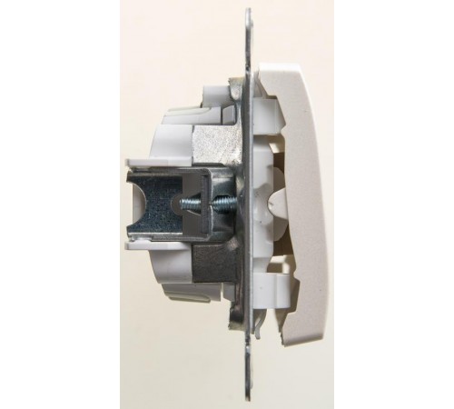 Glossa Перламутр Выключатель 2-клавишный с подсветкой сх.5а, 10АХ  GSL000653  SE