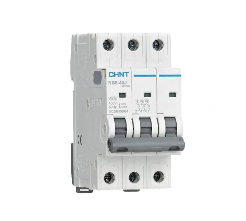 Выключатель автоматический  NB8-40J 3P 10А 4,5кА х-ка D (R)  320732  CHINT