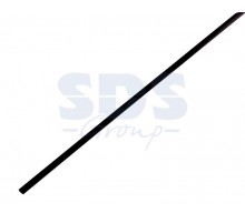 Термоусадочная трубка 3,0/1,5 мм, черная (бухта 200 м)  49-0306  REXANT