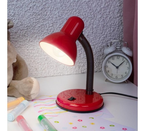 Светильник настольный N-211-E27-40W-R ЭРА N-211-E27-40W-R красный  Б0035057  ЭРА