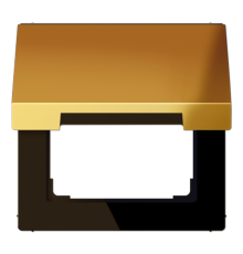 Крышка откидная для штепсельных розеток с платой 5050 мм; металл цвета золота  GO2990KL  Jung