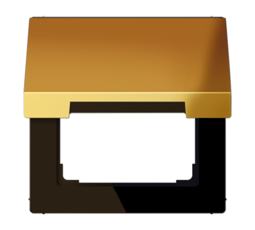 Крышка откидная для штепсельных розеток с платой 5050 мм; металл цвета золота  GO2990KL  Jung