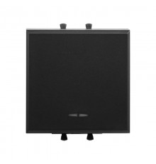 Инвертор (промежуточный переключатель) одноклавишный модульный, "Avanti", "Черный матовый", 2 модуля  4412122  DKC