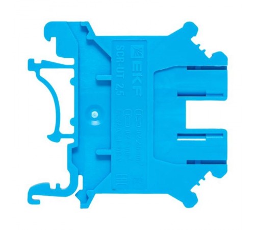Клеммная колодка винтовая 2.5 UT синяя  scr-ut-2,5-b  EKF