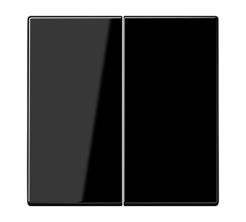 Двойная клавиша для балансирных механизмов выключателей (кнопок), в комплекте с CD95HP (крепежный элемент), возможно IP44; дюропласт; черный; LS990  