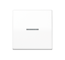 Клавиша для выключателя с окошком для подсветки; термопласт; белая  AS591KO5BFWW  Jung