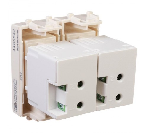 USB зарядное устройство "Ванильная дымка", "Avanti", 2.1А, 2 мод.  4405542  DKC