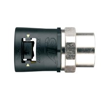 Фитинг AT54/200/SFA/BLY, прямой, РА66/никел.латунь/эласт., черный/желтый, резьба 200, d54, 10 шт. в пачке  7TCA296170R0743  ABB