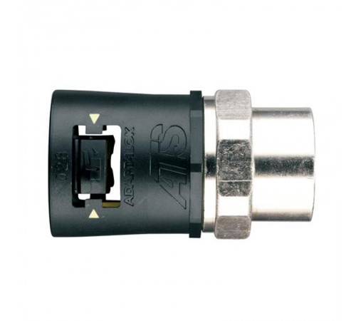 Фитинг AT54/200/SFA/BLY, прямой, РА66/никел.латунь/эласт., черный/желтый, резьба 200, d54, 10 шт. в пачке  7TCA296170R0743  ABB