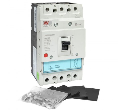 Выключатель автоматический AV POWER-1/3  32А 80kA TR AVERES  mccb-13-32H-TR-av  EKF