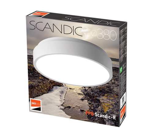 Светильник светодиодный бытовой PPB Sсandic-R 36w 4000K GR IP20 D380*50  .5036888  JAZZWAY