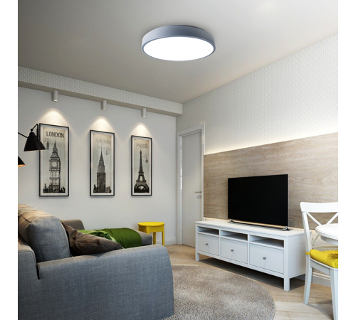 Светильник светодиодный бытовой PPB Sсandic-R 36w 4000K GR IP20 D380*50  .5036888  JAZZWAY