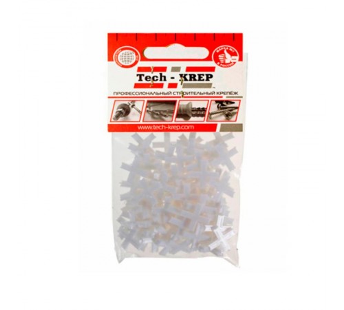 Крестик для плитки 3,5 мм (100 шт) - пакет  103642  Tech-KREP