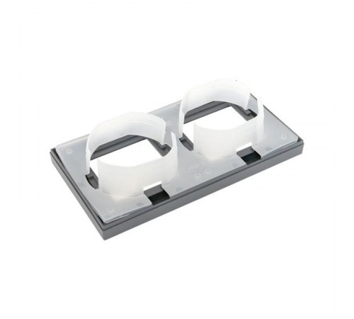 2 - местная рамка, IP44, графит, пластик Эпика  UP1-FPG-02-44 EKF