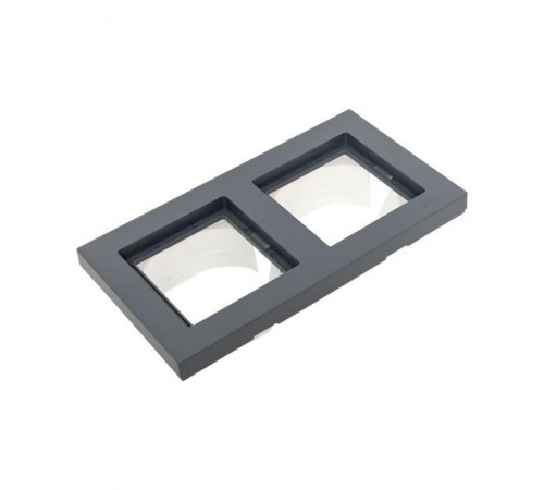 2 - местная рамка, IP44, графит, пластик Эпика  UP1-FPG-02-44 EKF