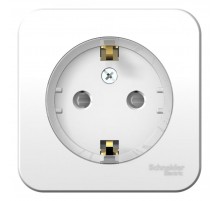 Blanca Белый О/У с изолирующей пластиной Розетка с заземлением со шторками, (тонкая) 16А, 250В  BLNRA111111  SE