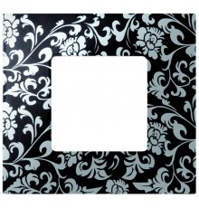 Simon 27 Накладка декоративная на рамку базовую, 1 пост, S27 Play, Extrem, чёрное ретро  2700617-804  Simon