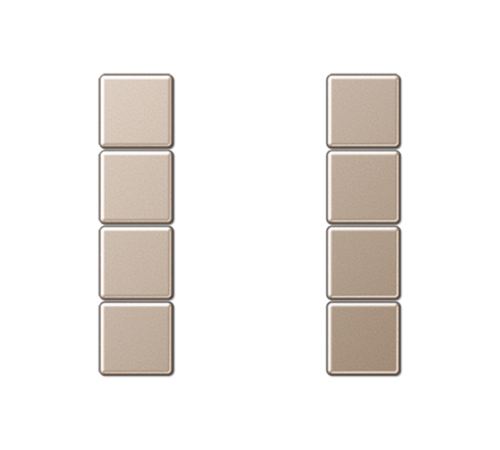 комплект накладок 4гр шампань  A504TSACH  Jung