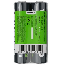 Батарейка солевая R06/AA (2шт/пленка)  ABT-R06-ST-L02-G  GENERICA