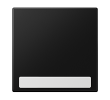 Клавиша для балансирных выключателей с полем для надписи; дюропласт; черный матовый  LS990NASWM  Jung