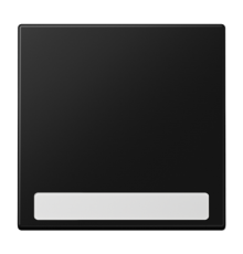 Клавиша для балансирных выключателей с полем для надписи; дюропласт; черный матовый  LS990NASWM  Jung