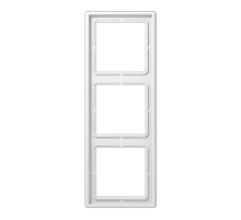 Рамка для вертикальной и горизонтальной установки, 3 поста; дюропласт; белый; LS990  LS983WW  Jung