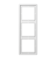 Рамка для вертикальной и горизонтальной установки, 3 поста; дюропласт; белый; LS990  LS983WW  Jung