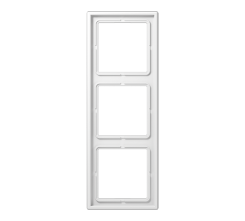 Рамка для вертикальной и горизонтальной установки, 3 поста; дюропласт; белый; LS990  LS983WW  Jung