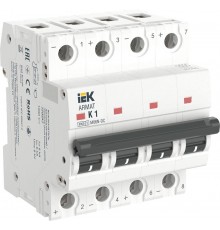 ARMAT Авт. выкл. M06N-DC 4P K 1А IEK  AR-M06N-4-K001DC  IEK