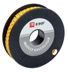 Маркер-кабельный 4,0кв.мм "N" (500шт.) (ЕС-2) EKF PROxima  plc-KM-4-N  EKF